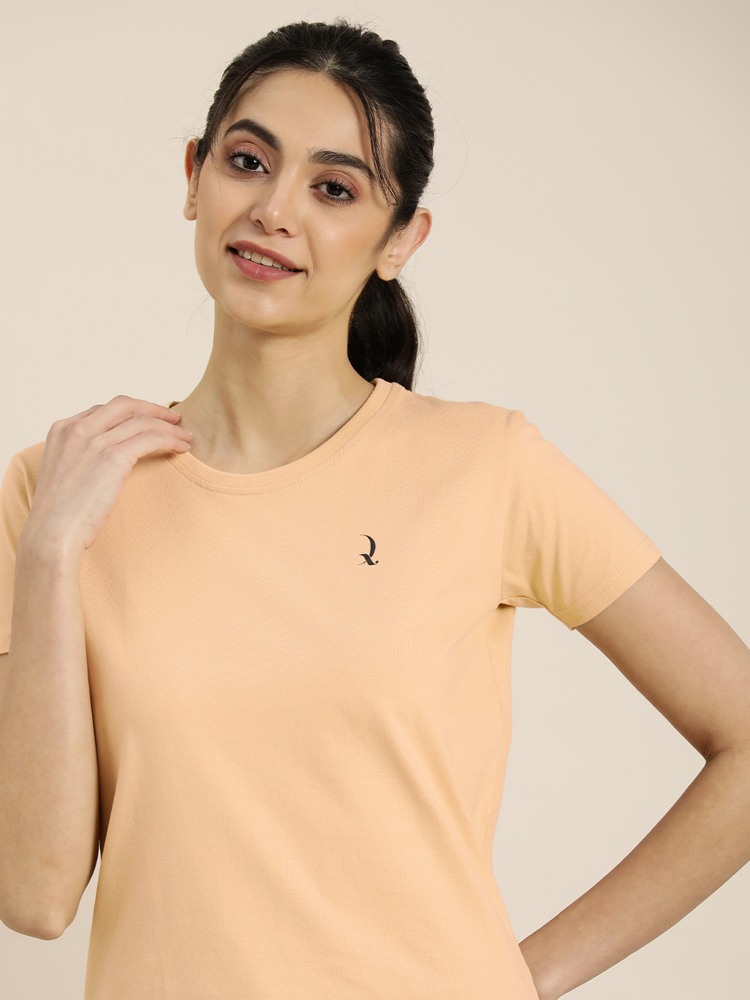 DILLINGER Women Regular Fit Crew Neck Puff Print Tshirt
