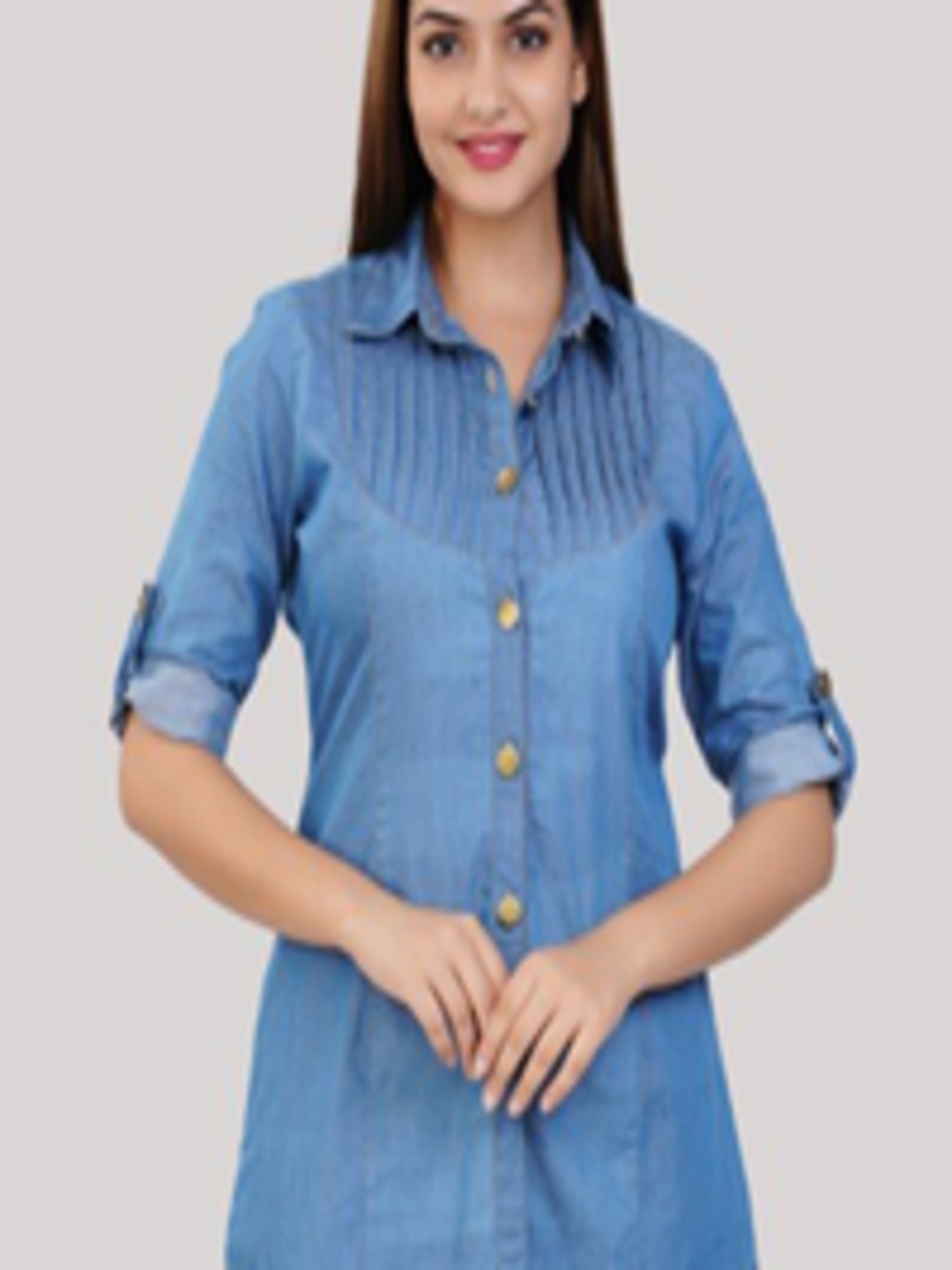 Buy SUMAVI FASHION Standard Spread Collar Casual Cotton Shirt - Shirts ...