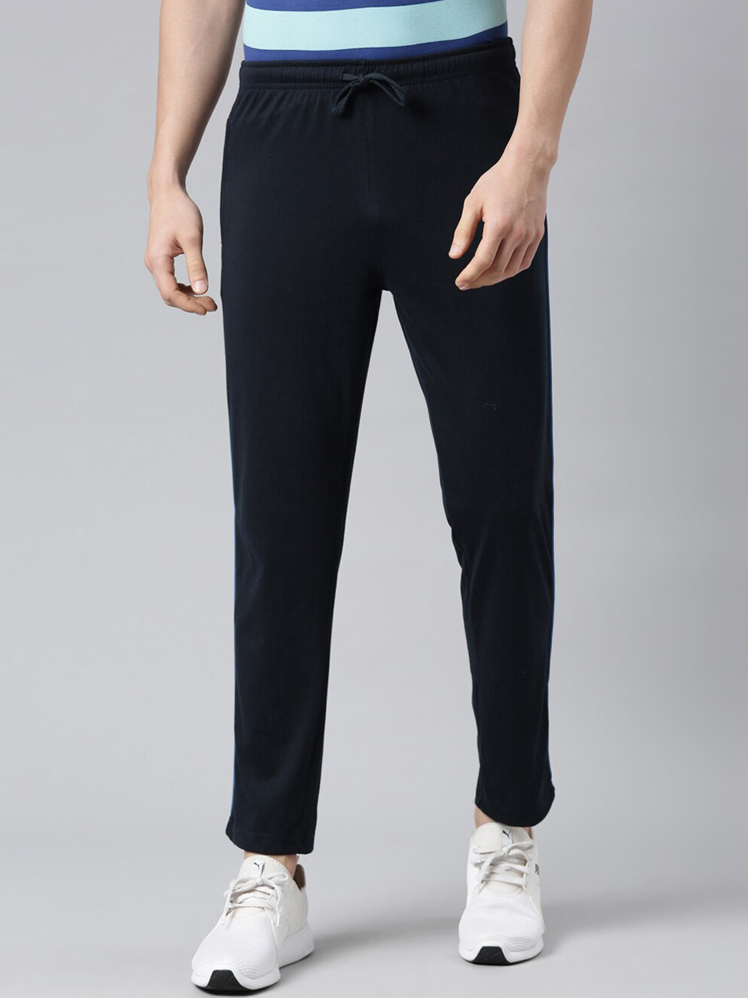Men'S Solid Cotton Track Pants main image 1