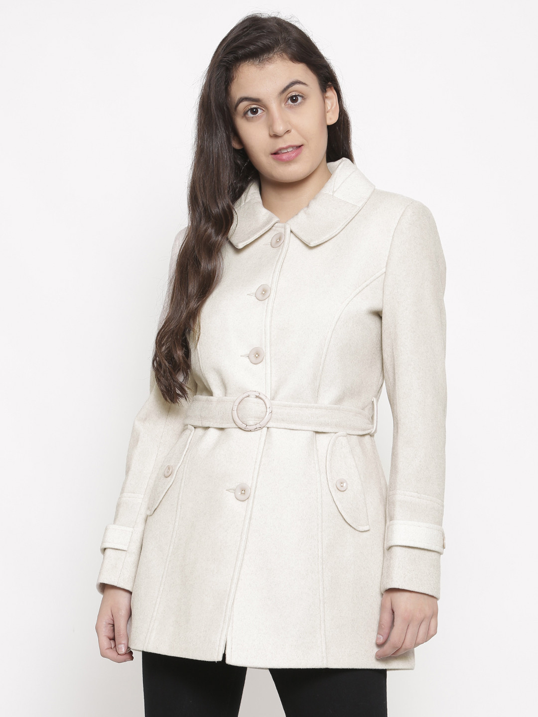 Buy Duke Women Cream Coat Coats for Women 2180171 Myntra