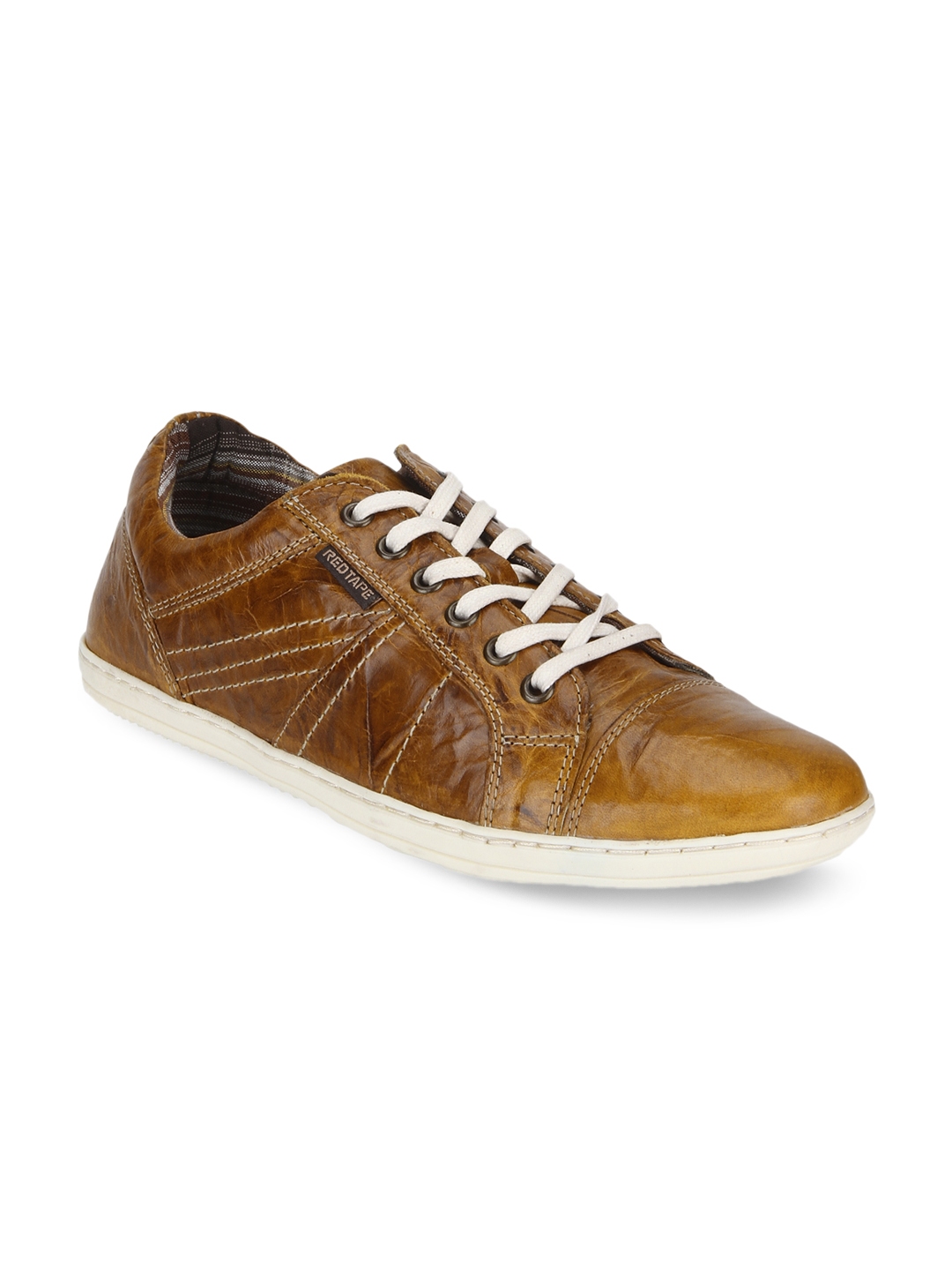 red tape men tan sneakers