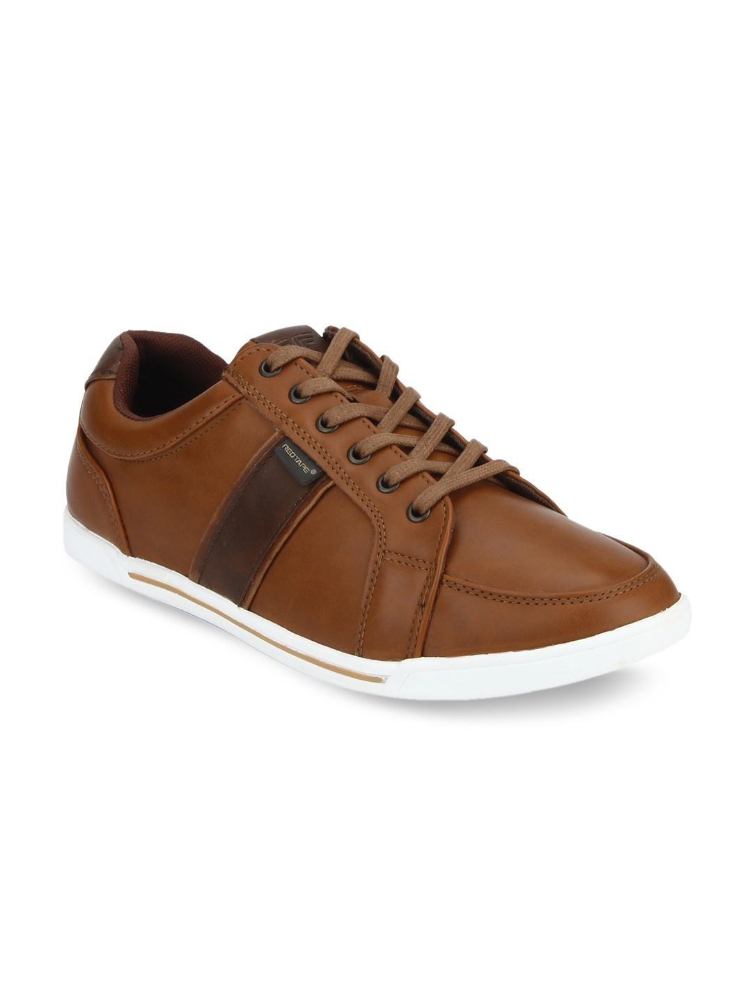 red tape men tan sneakers