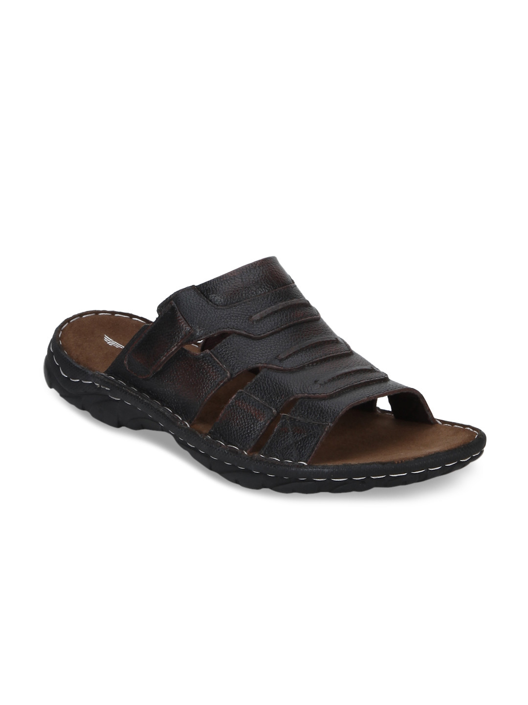 Buy Red Tape Men Coffee Brown Leather Sandals Sandals for Men 2180969