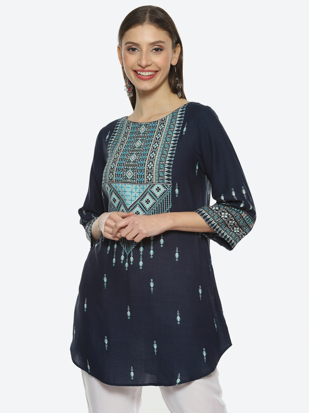 Buy Biba Women Ethnic Printed A Line Kurti Kurtis for Women 21811474