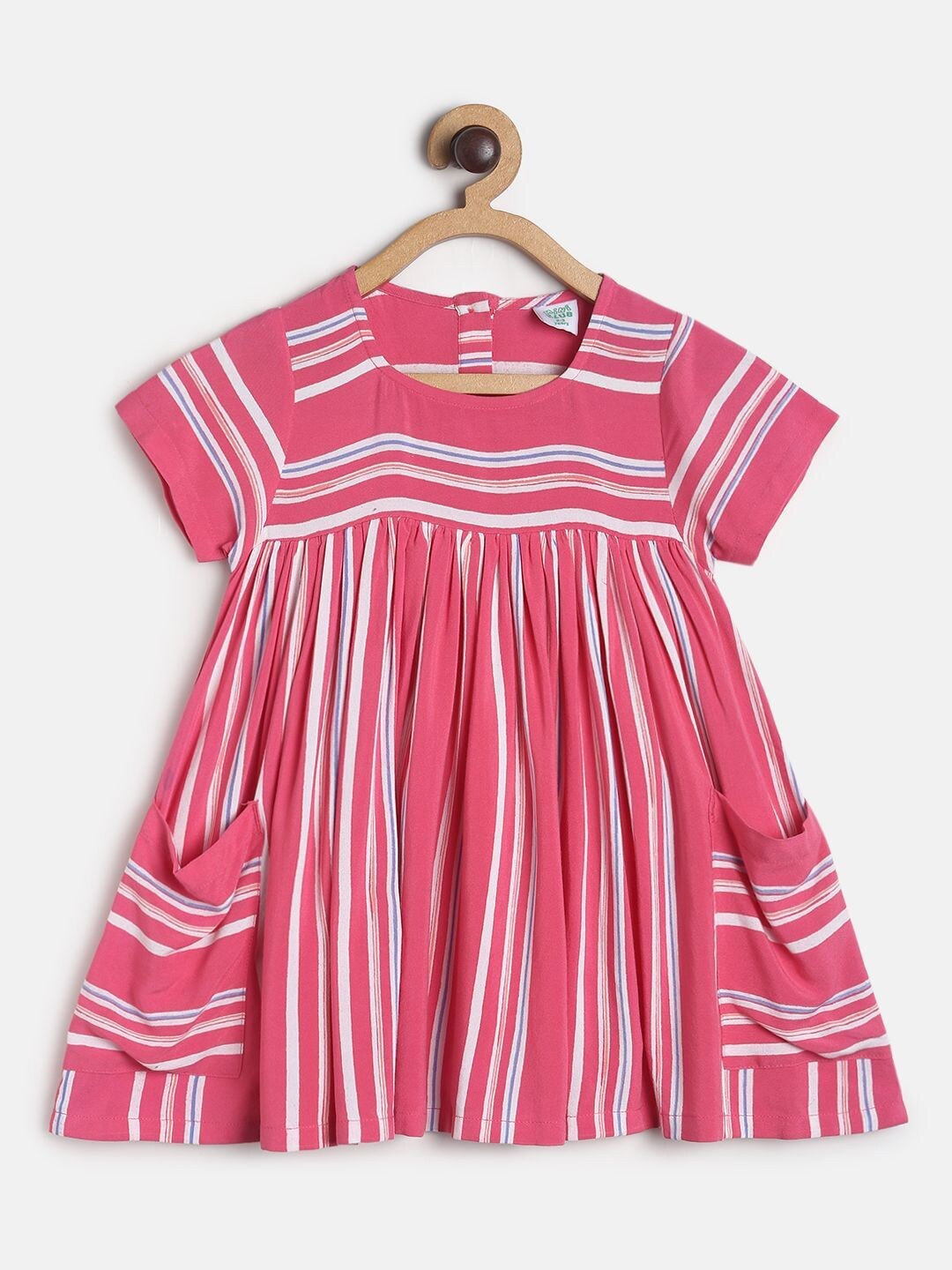 Buy MINI KLUB Girls Striped A Line Maxi Dress Dresses For Girls buy-mini-klub-girls-striped-a-line-maxi-dress-dresses-for-girls