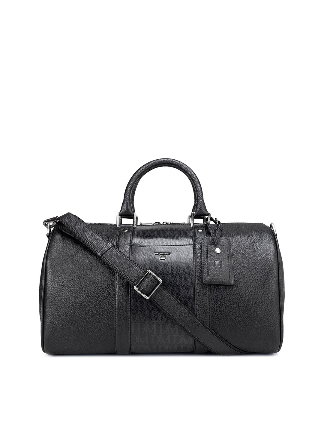Buy Da Milano Textured Leather Duffel Bag - Duffel Bag for Unisex ...