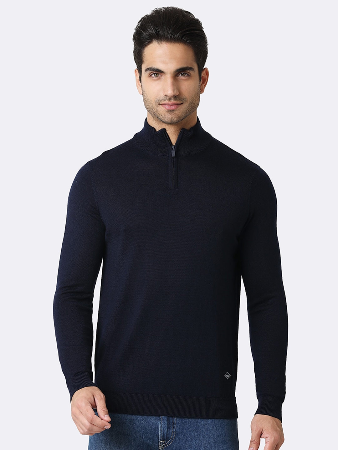 Buy Van Heusen Men Mock Collar Pullover - Sweaters for Men 21824956 ...