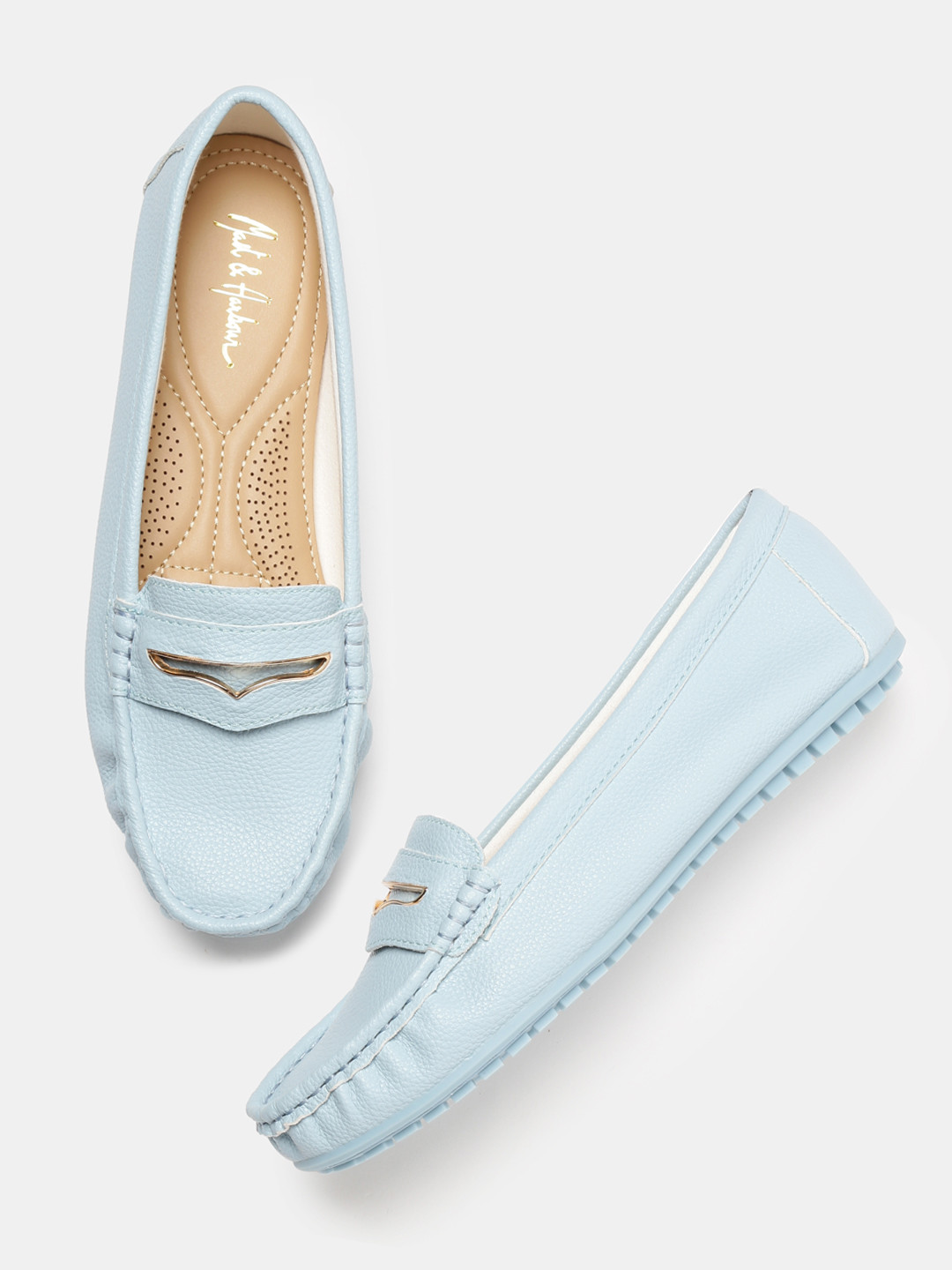 Buy Mast & Harbour Women Blue Loafers Casual Shoes for Women 2182773