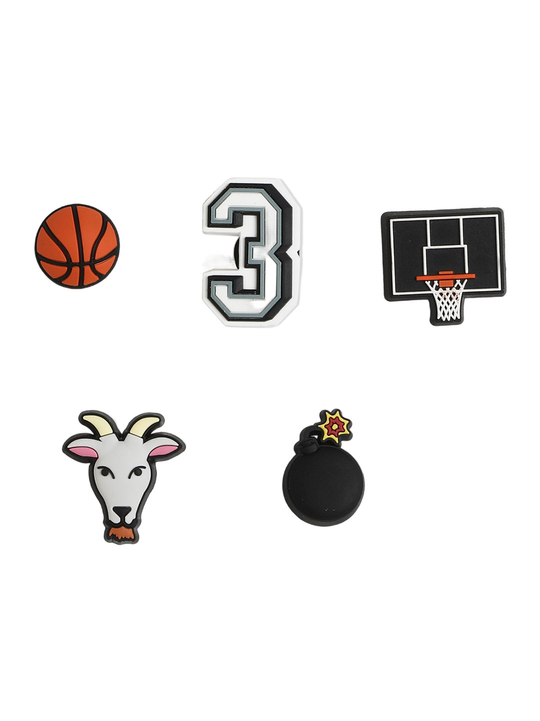 Buy Crocs Set Of 5 Basketball Star Jibbitz Shoe Charms Jibbitz for