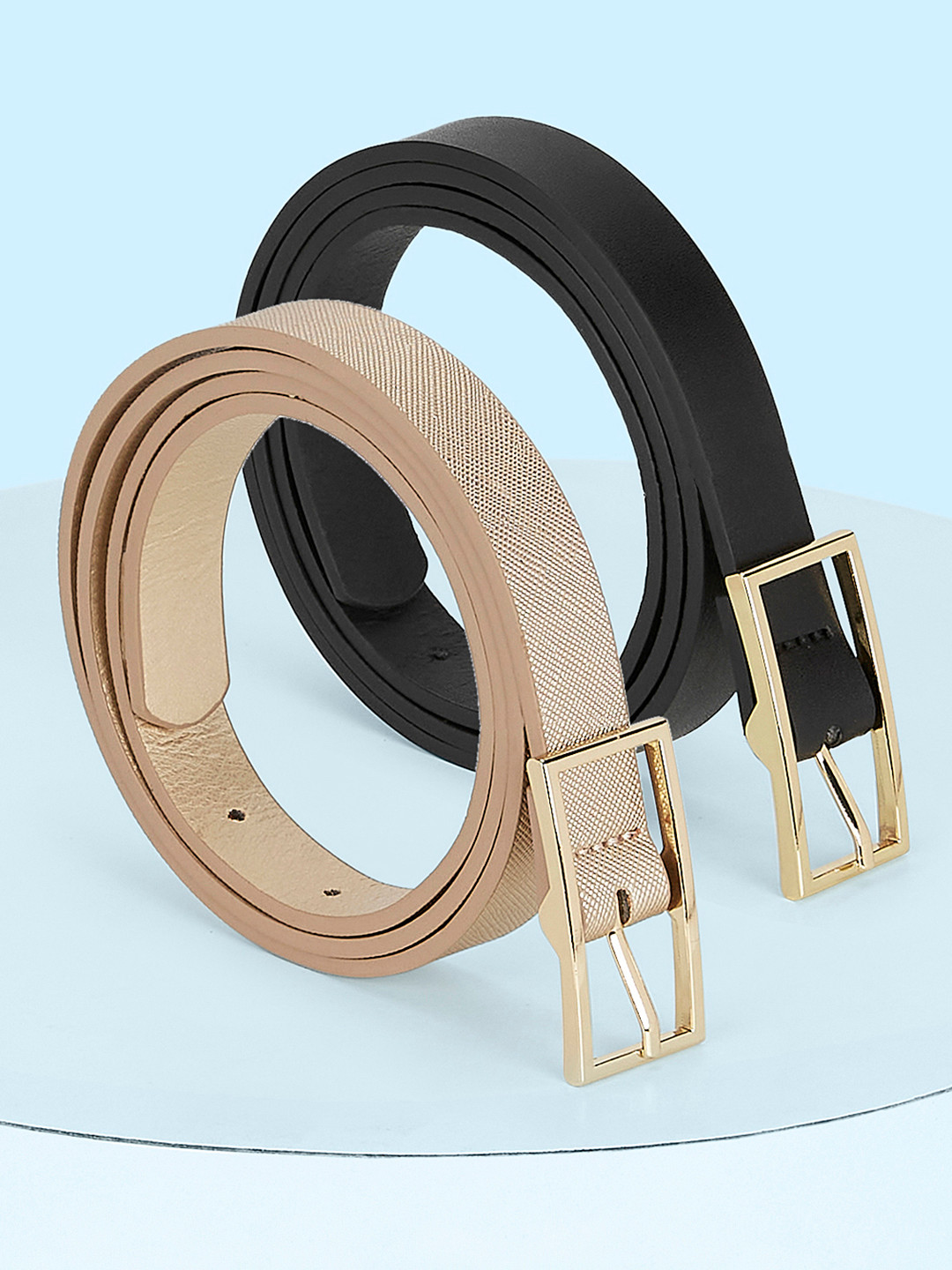 Buy Forever Glam By Pantaloons Women Pack Of 2 Tang Closure Belt