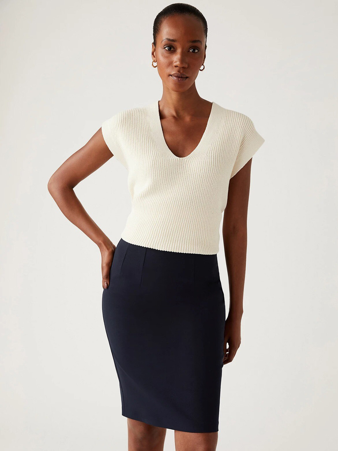 Buy Marks & Spencer Above Knee Length Pencil Skirts Skirts for Women