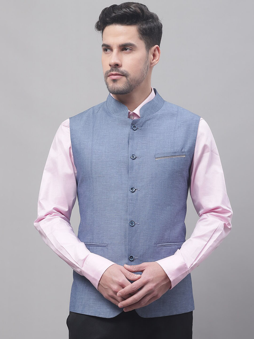 Buy Cantabil Men Mandarin Collar Waist Formal Coat Waistcoat for Men 21844868 Myntra