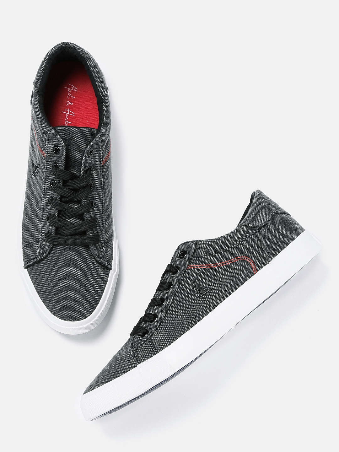 mast and harbour black sneakers
