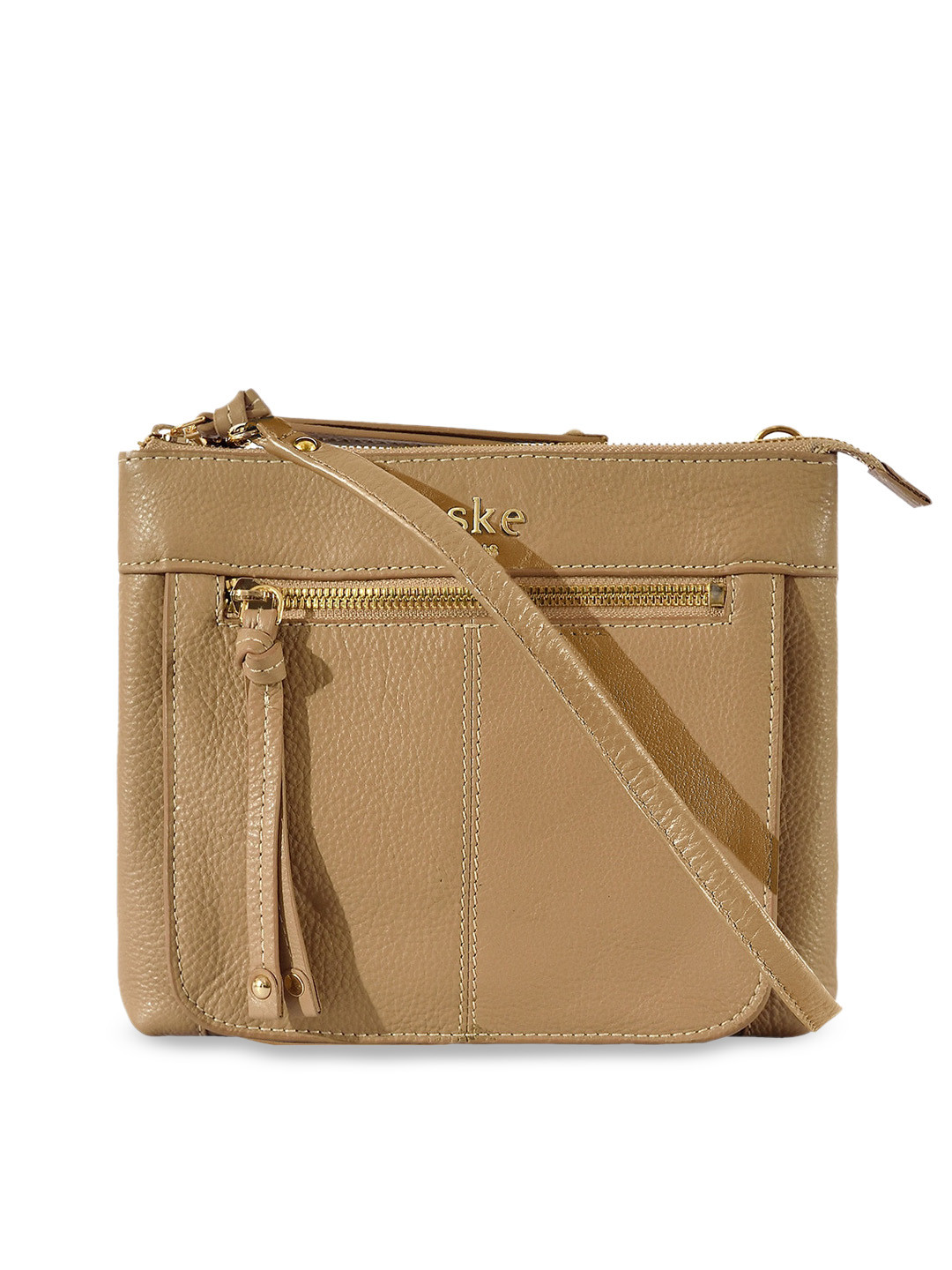 Buy Eske Textured Leather Structured Sling Bag Handbags for Women 21854792 Myntra