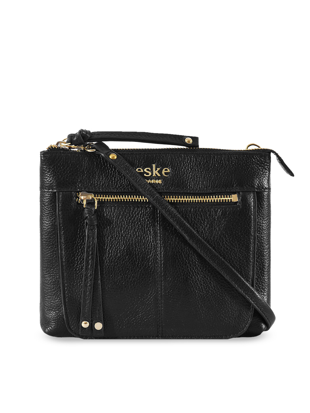 Buy Eske Textured Leather Structured Sling Bag Handbags for Women 21854802 Myntra