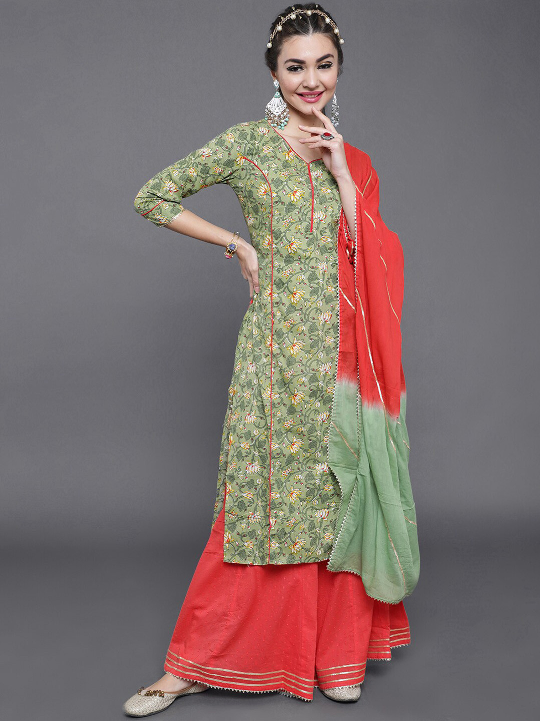 Tapti Cotton Skirt Dupatta Set main image 0