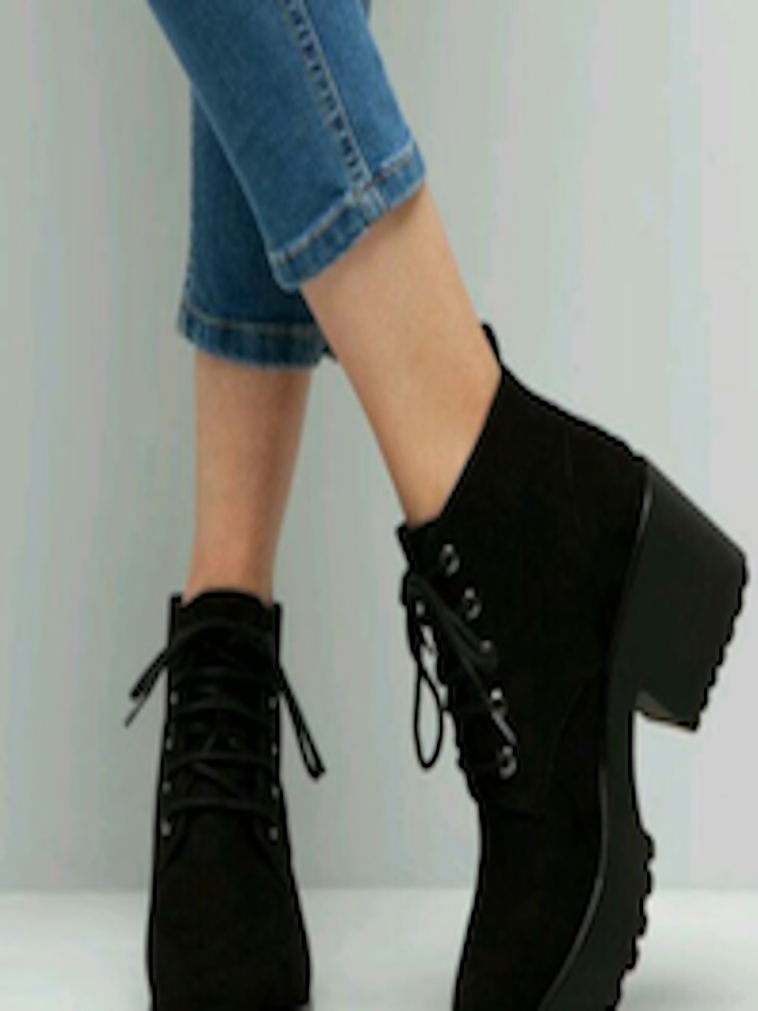 Buy Shoetopia Women Black Solid Heeled Boots - Boots for Women 2186384 ...