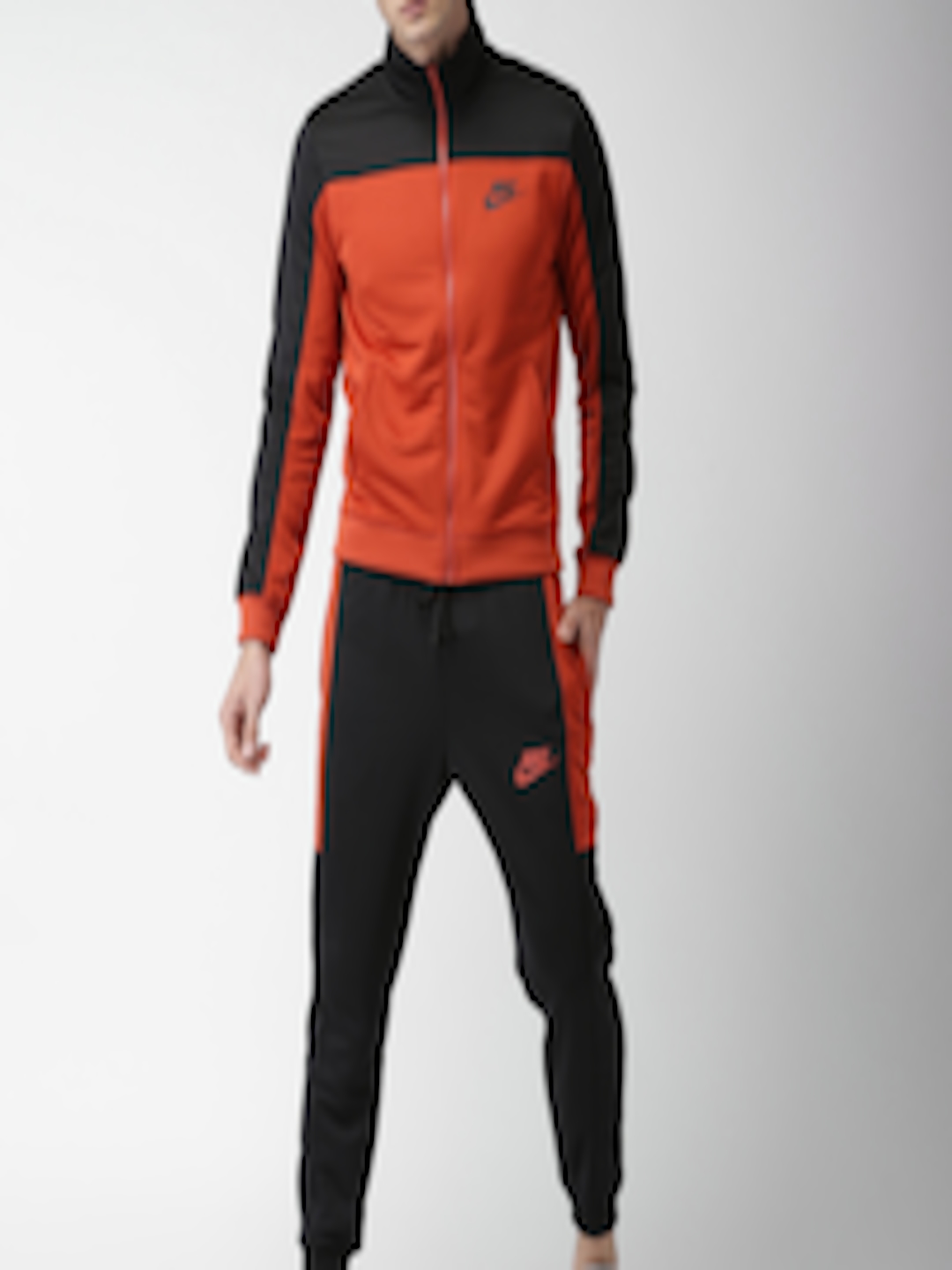 Buy Nike Men Rust Orange & Black AS M NSW Tracksuit - Tracksuits for ...