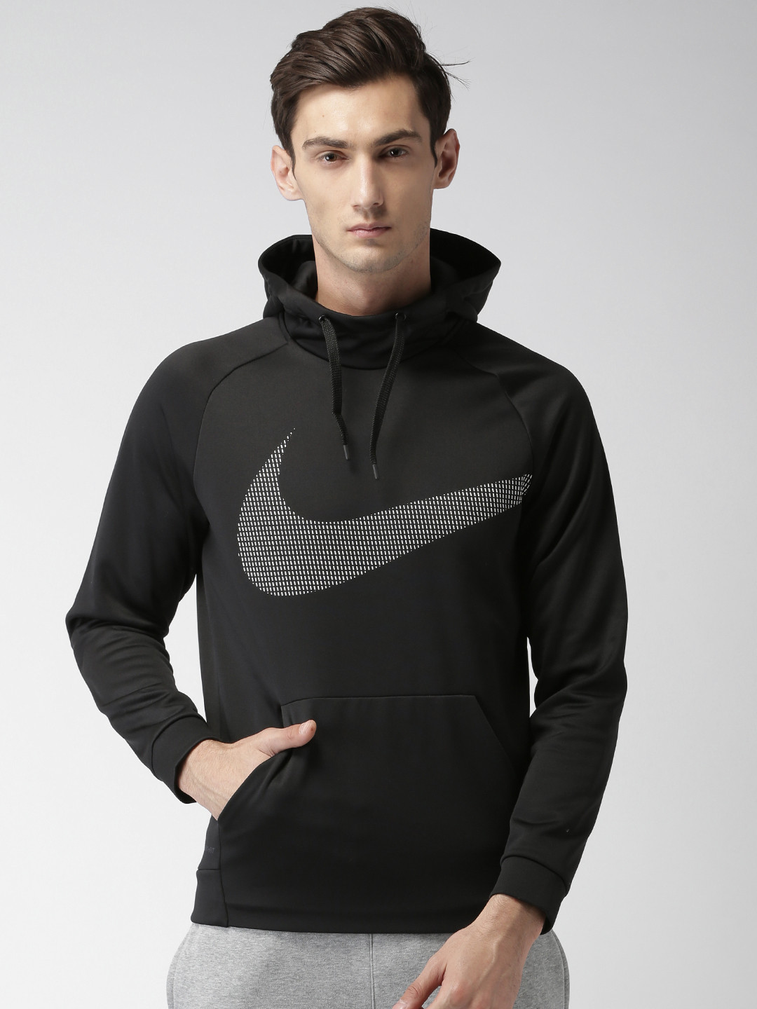 Buy Nike Men Black Printed AS M NK THRMA HOODIE HBR Sweatshirt