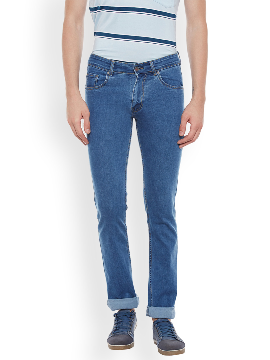 Buy Duke Men Blue Slim Fit Mid Rise Clean Look Jeans Jeans for Men