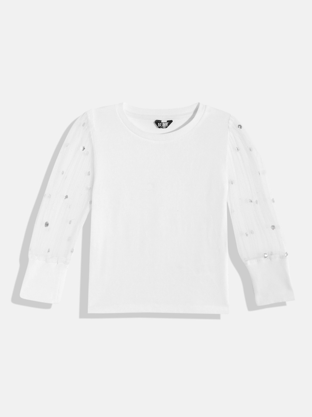 Buy HERE&NOW Girls Embellished Studded Top Tops for Girls 21884950