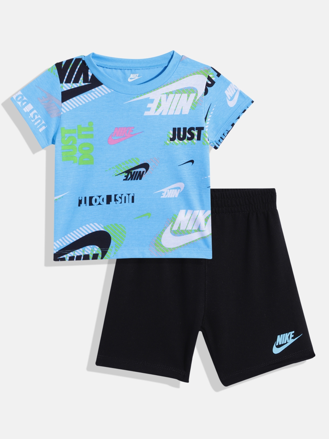 Buy Nike Boys Printed T Shirt With Shorts - Clothing Set for Boys ...