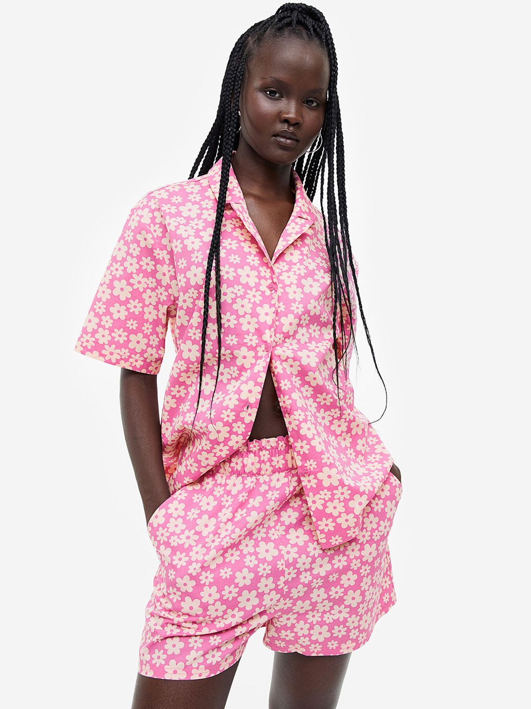 Buy H&M Women Pull On Pure Cotton Shorts Shorts for Women 21893464