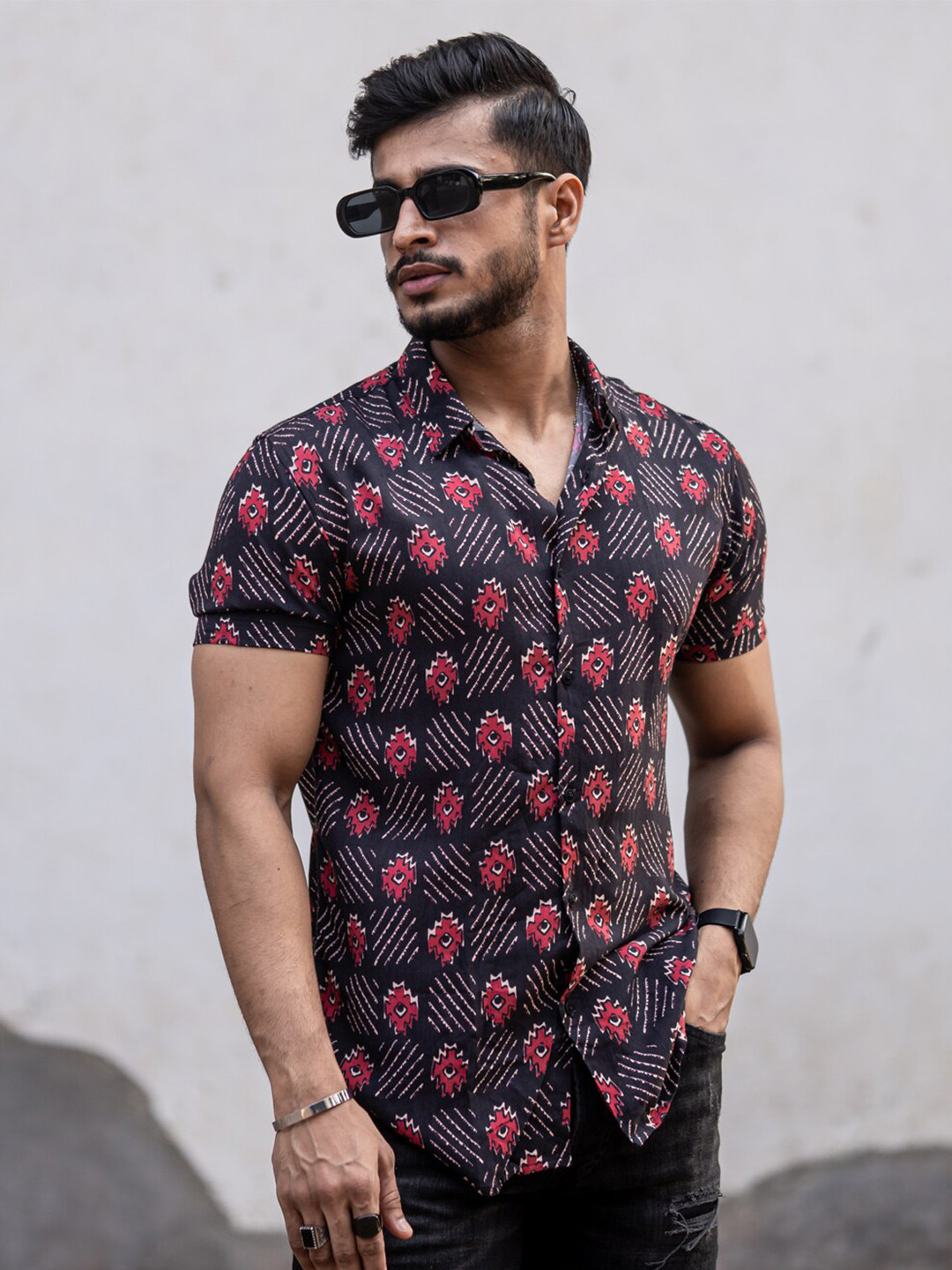Buy Powerlook Slim Fit Floral Printed Casual Shirt Shirts for Men