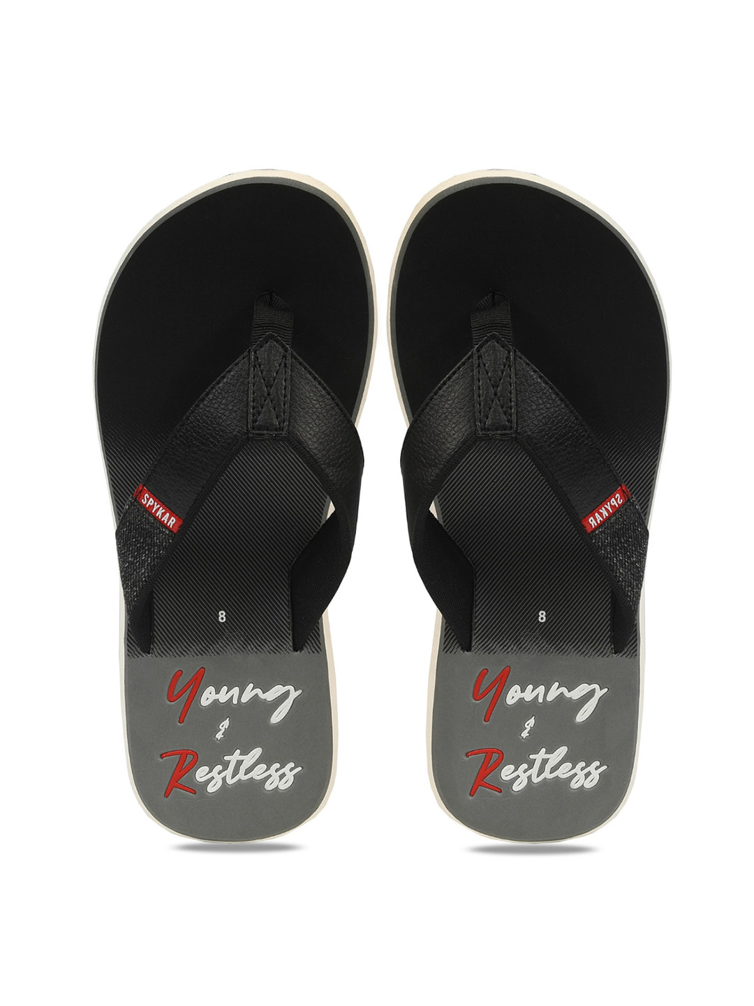 Buy SPYKAR Men Printed Synthetic Thong Flip Flops Flip Flops for Men