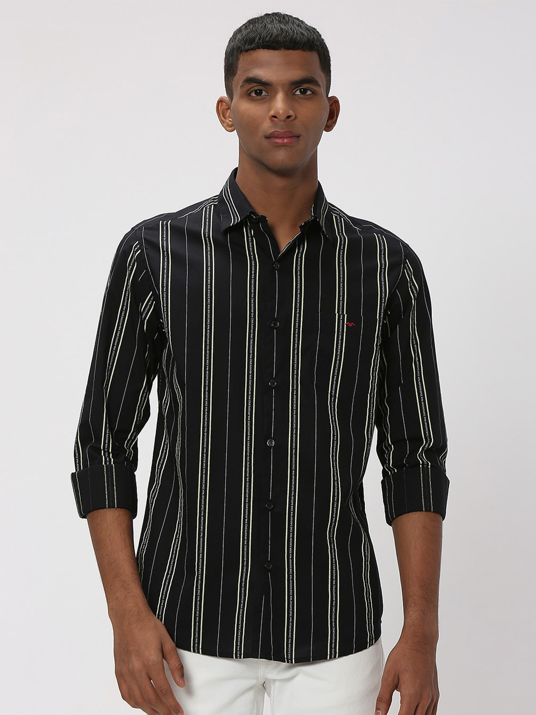 Buy Mufti Striped Pure Cotton Slim Fit Casual Shirt Shirts for Men 21902080 Myntra