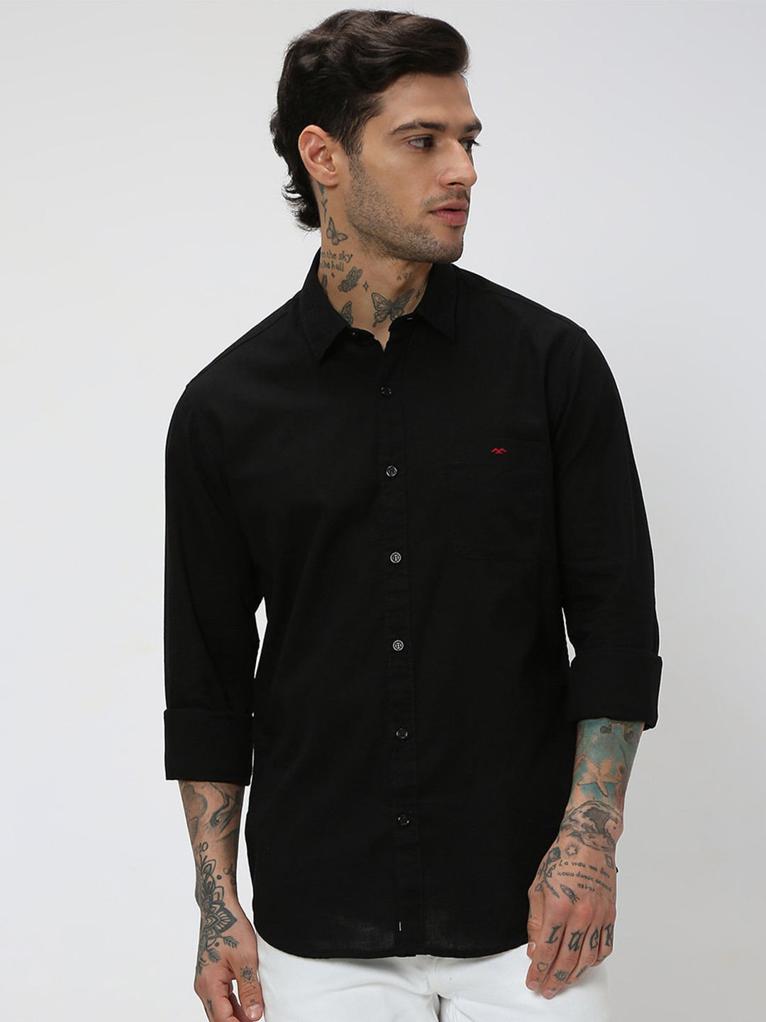 Buy Mufti Trim Slim Fit Casual Shirt Shirts for Men 21902436 Myntra