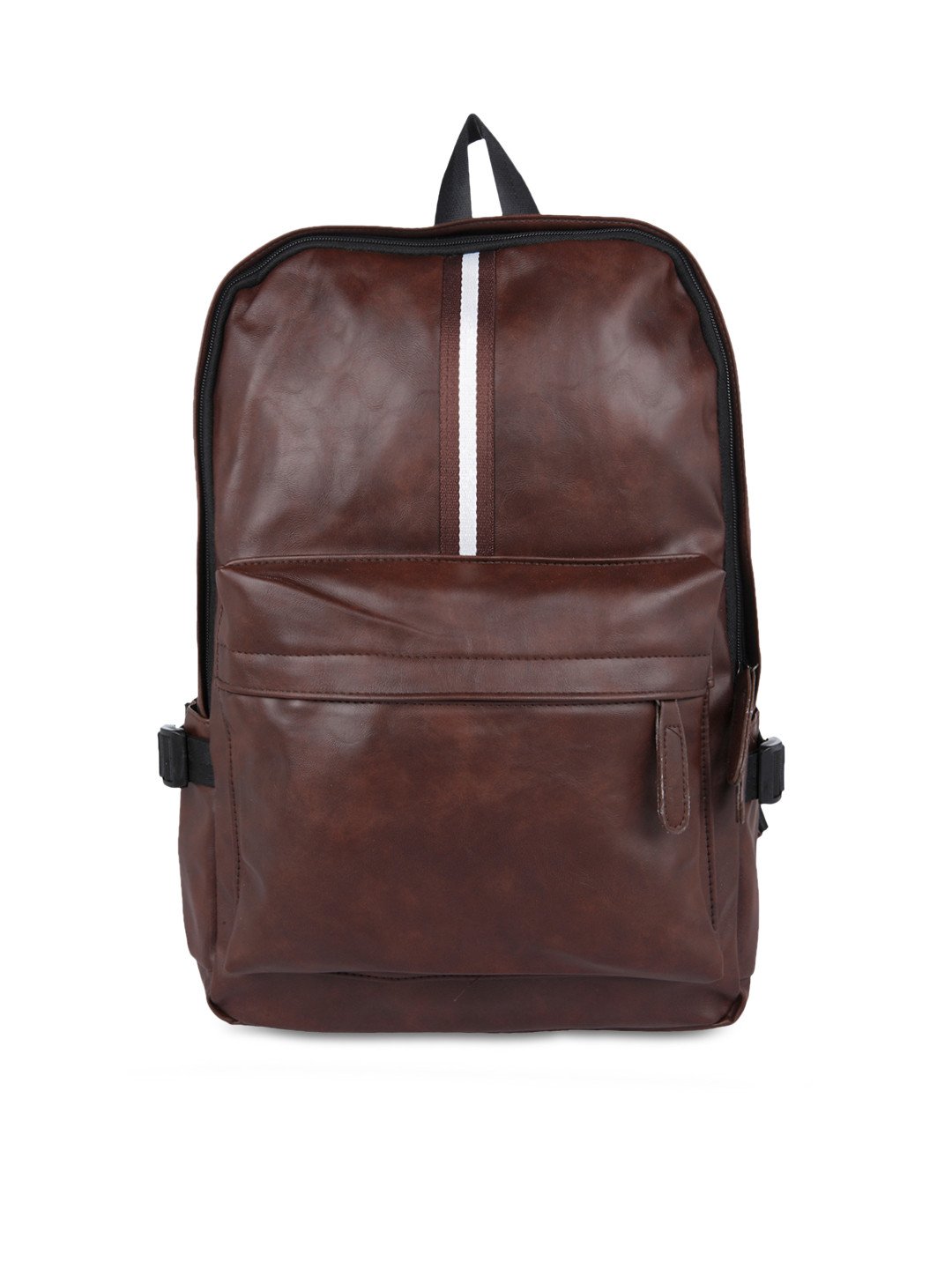 Buy FUR JADEN Unisex Brown Solid Backpack Backpacks for Unisex
