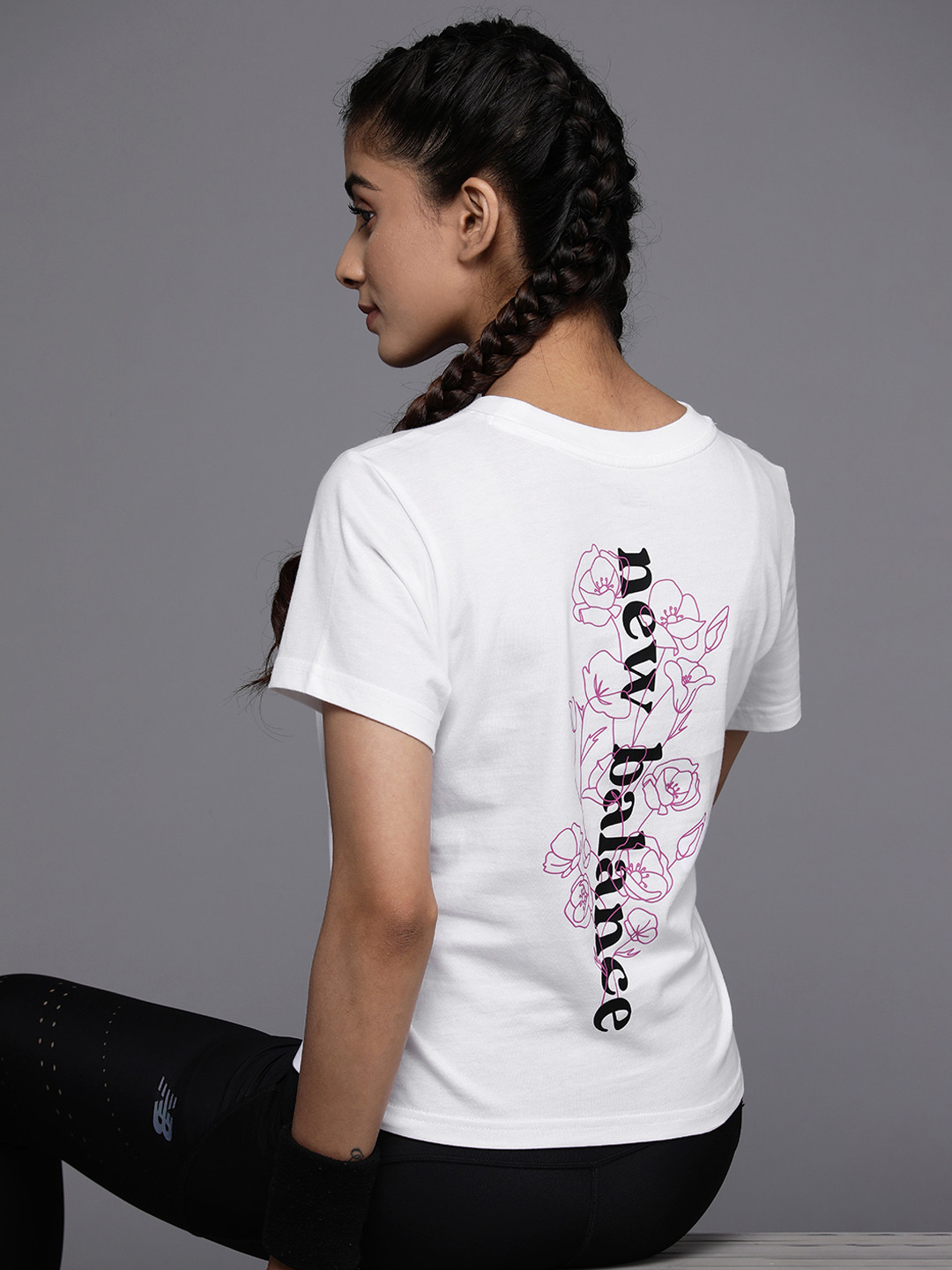 Women’s Short Sleeve T-Shirt New Balance Plum main image 1
