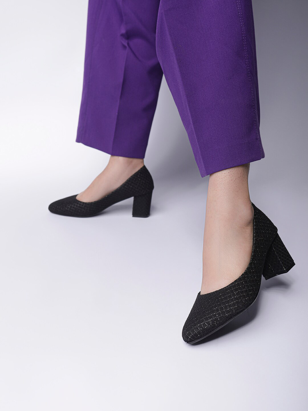 She Pumps Buy Shezone Textured Block Pumps - Heels for Women 21916748 | Myntra