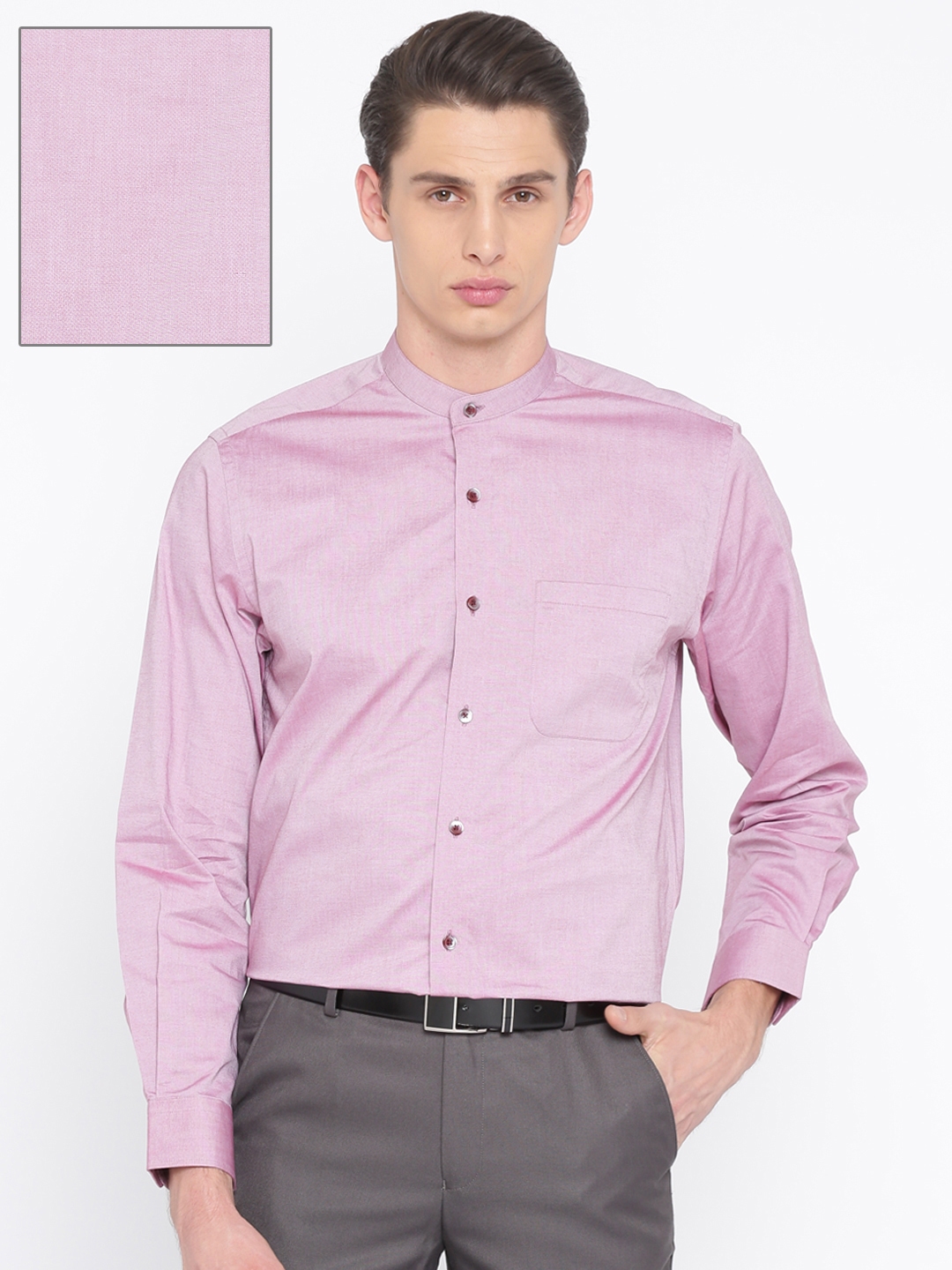 pink formal shirt for men