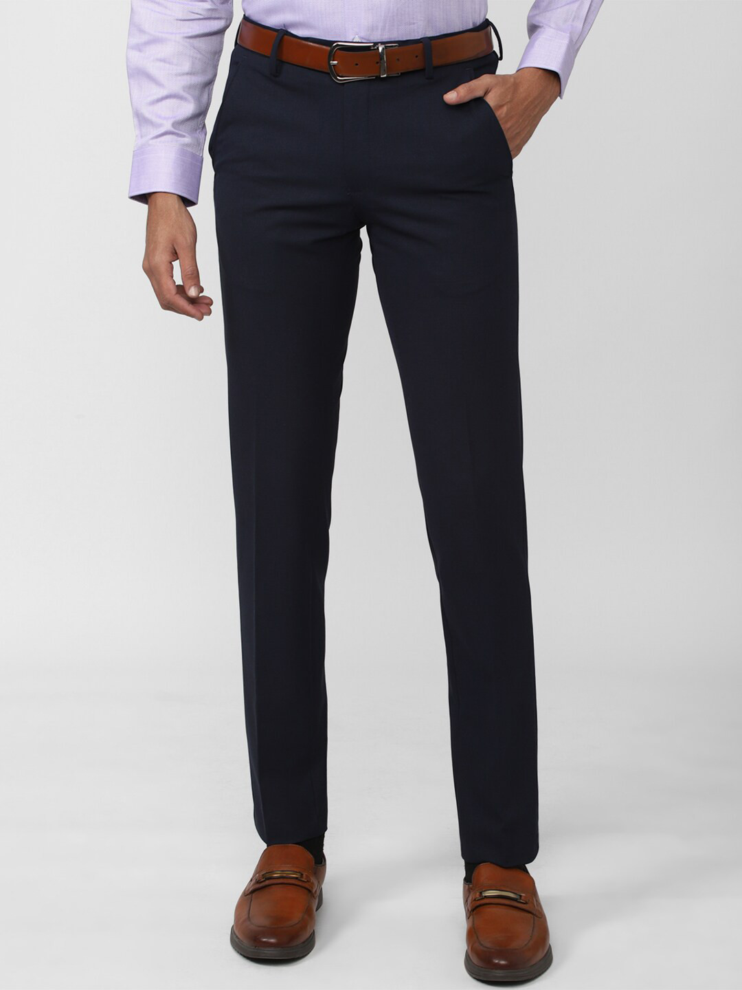Buy Van Heusen Men Slim Fit Formal Trousers Trousers for Men 21922032 Myntra