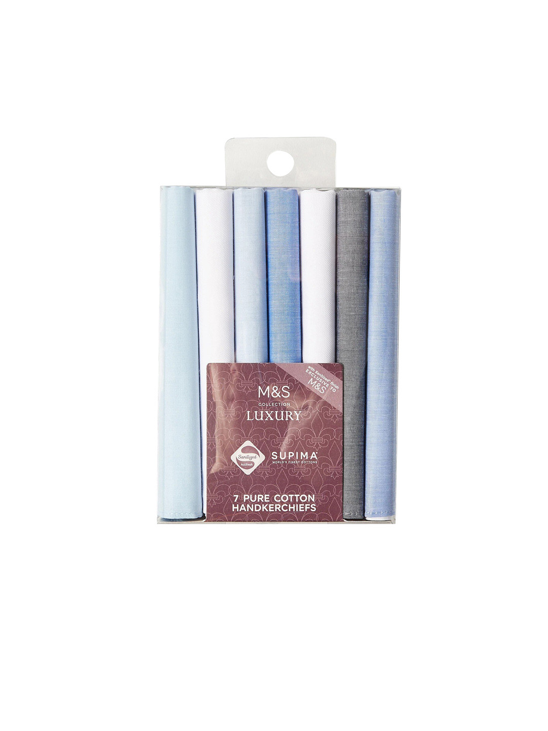 Buy Marks & Spencer Men Pack Of 7 Pure Cotton Handkerchiefs