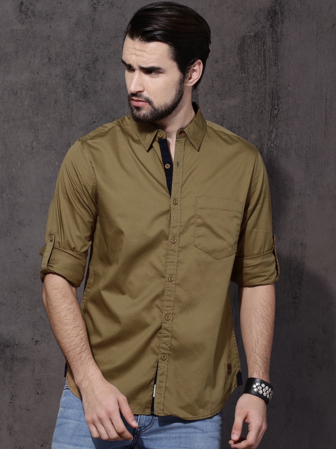roadster khaki shirt
