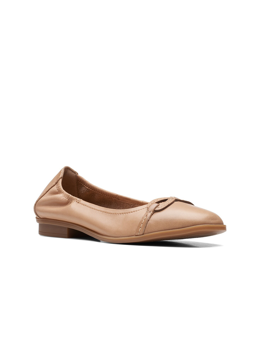 Buy Clarks Women Lyrical Rhyme Leather Ballerinas With Bow Flats for