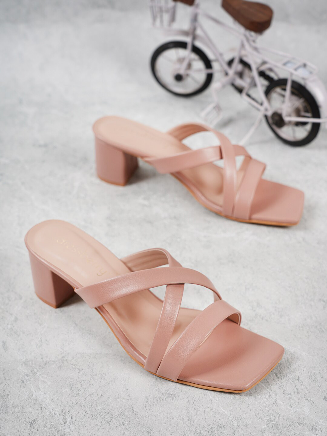Z33-451 Women's Peep Toe Block Heel Sandals - 11.5cm Heel, Platform Slippers, Black, Size 13 CA
