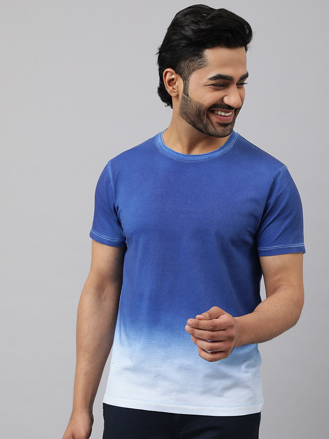 Buy HOUSE OF MIRCHI Tie & Dye Round Neck Cotton T Shirt Tshirts for