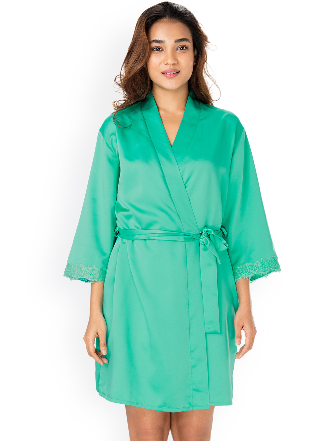 Buy PrettySecrets Green Robe NW0045 Robe for Women 2193450 Myntra