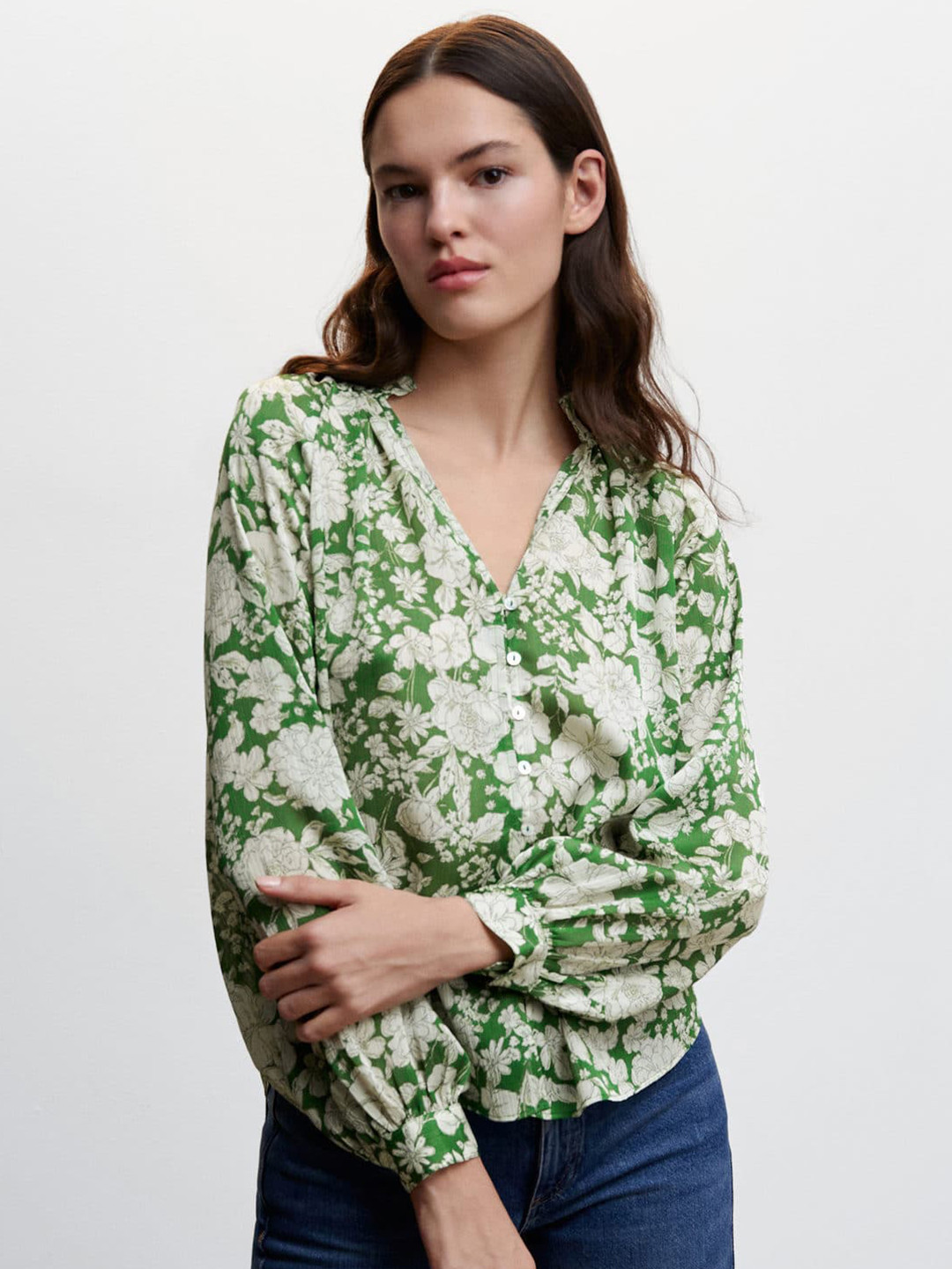 Buy MANGO Floral Printed Casual Shirt Shirts for Women 21938382 Myntra