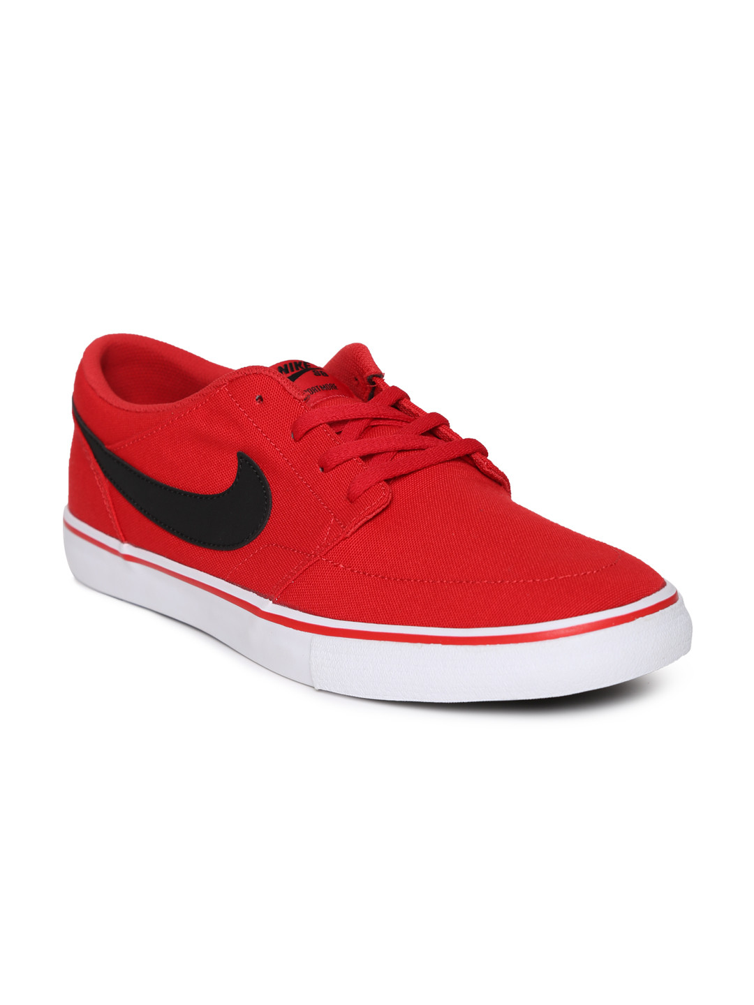 Buy Nike Men Red SB PORTMORE II SOLAR CNVS Skate Shoes Casual Shoes