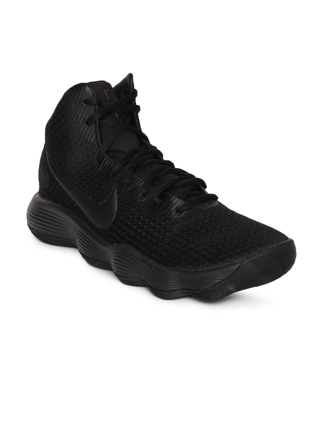 nike high cut black shoes