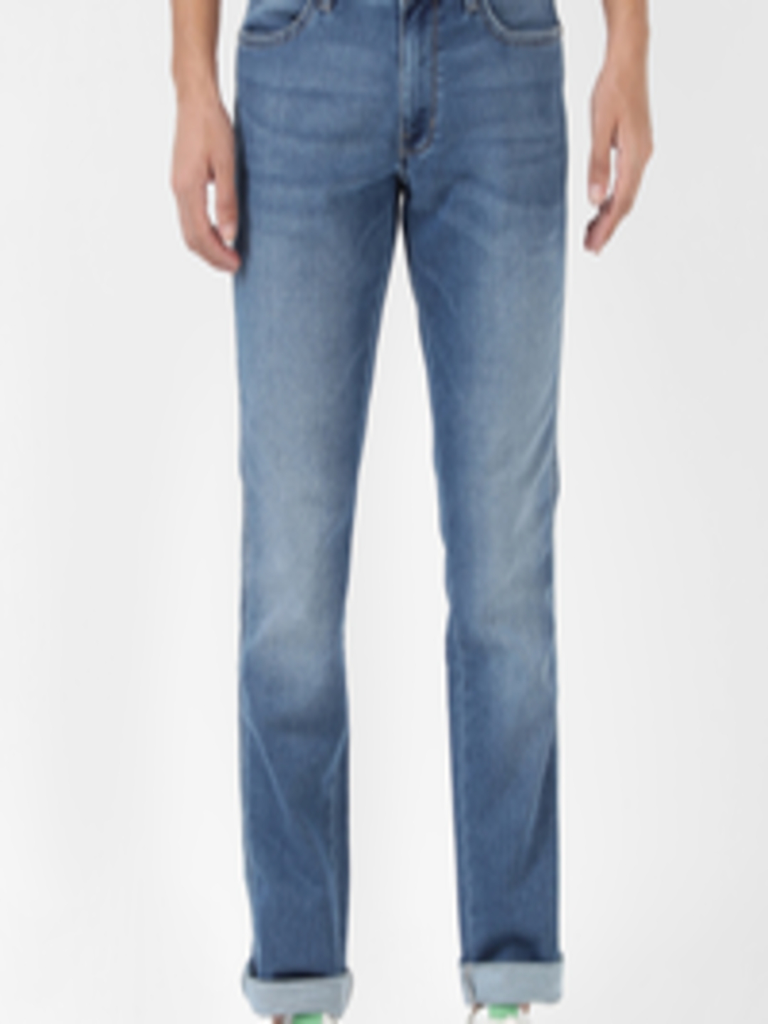 Buy Wrangler Men Skanders Slim Fit Low Rise Heavy Fade Cotton Jeans ...