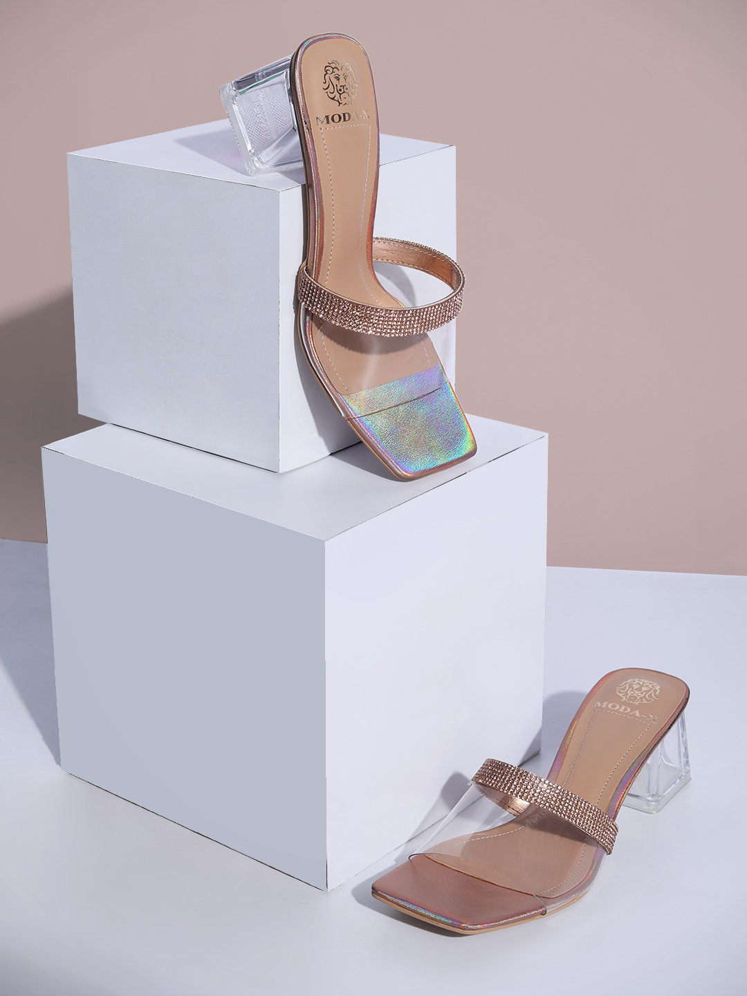 Buy MODA X Embellished Block Heels - Heels for Women 21949114 | Myntra
