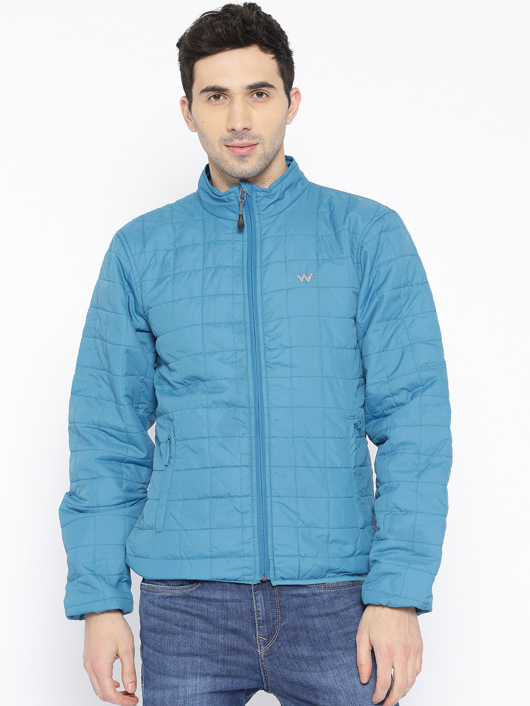 Buy Wildcraft Men Blue Solid Husky P Pack Quilted Jacket Jackets for