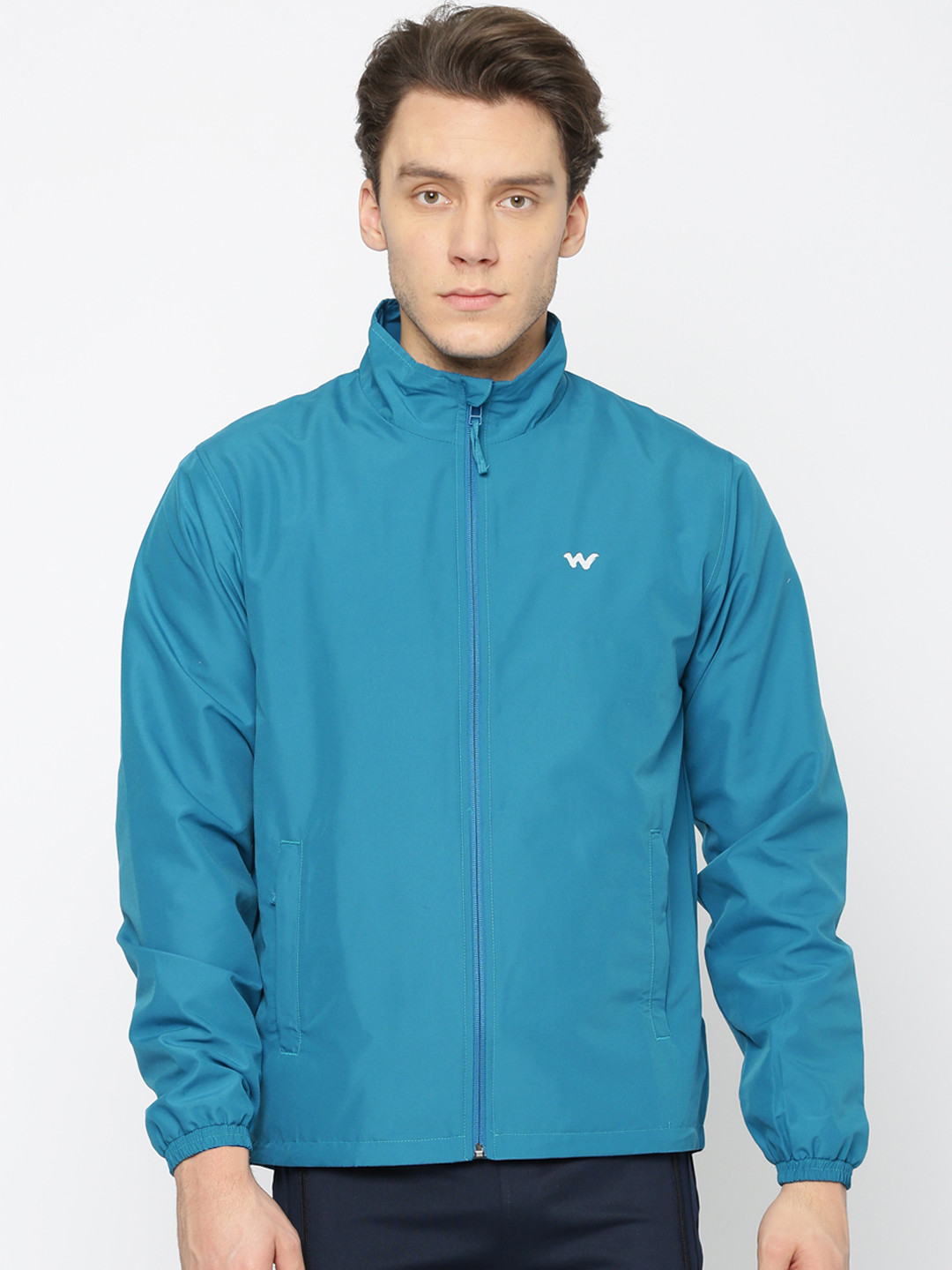 Buy Wildcraft Men Blue Solid Sporty Wind Cheater Jacket Jackets for