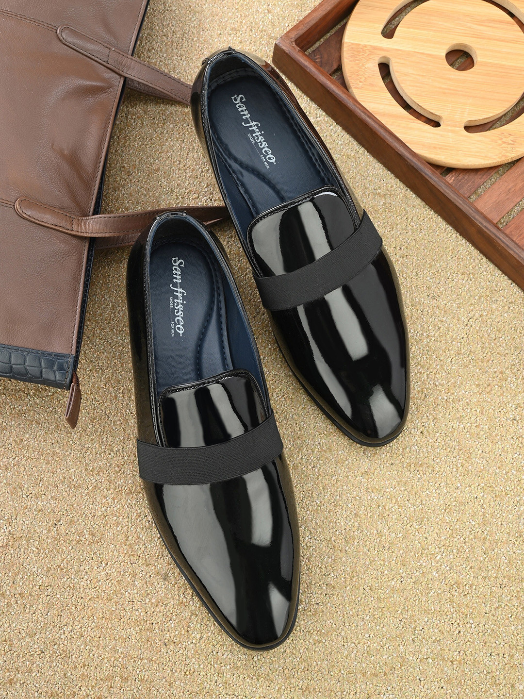 Dress Shoes - Men High Quality Leather Formal Shoes - Slip on Moccasins Shoes (MSF5)(F14)
